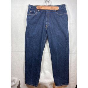 levis 550 Mens Blue Denim Jeans 38x32 Relaxed Fit Straight Leg